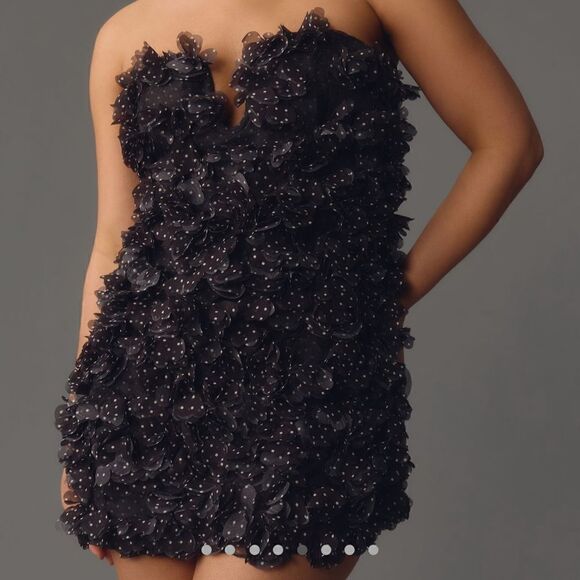 Maeve By Anthropologie 3D Polka Dot Dress Size 10 NWT - Picture 3 of 8